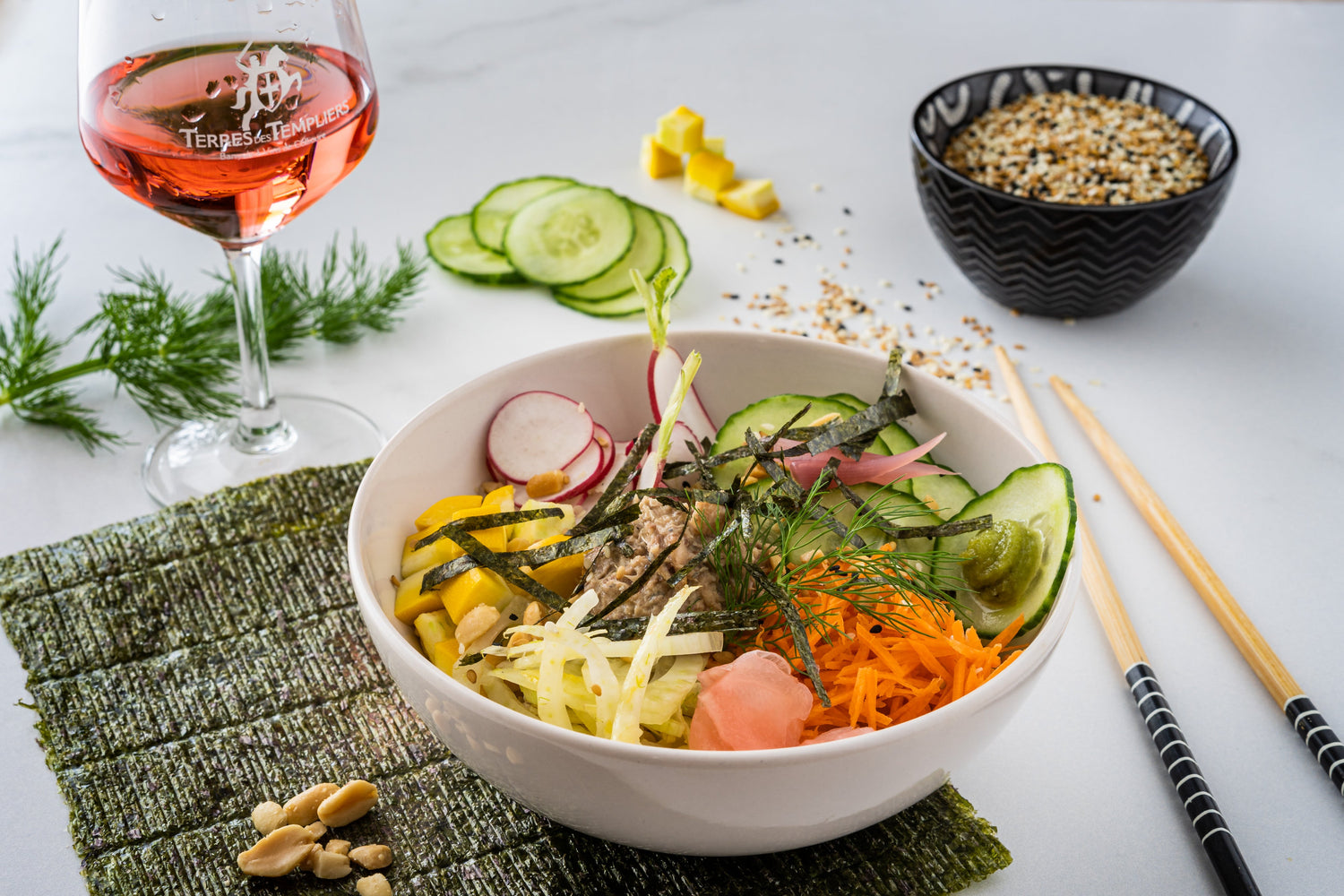 Poke Bowl au vinaigre de Banyuls