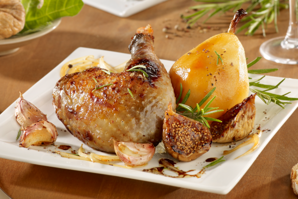 Cuisse de pintade aux figues & Banyuls