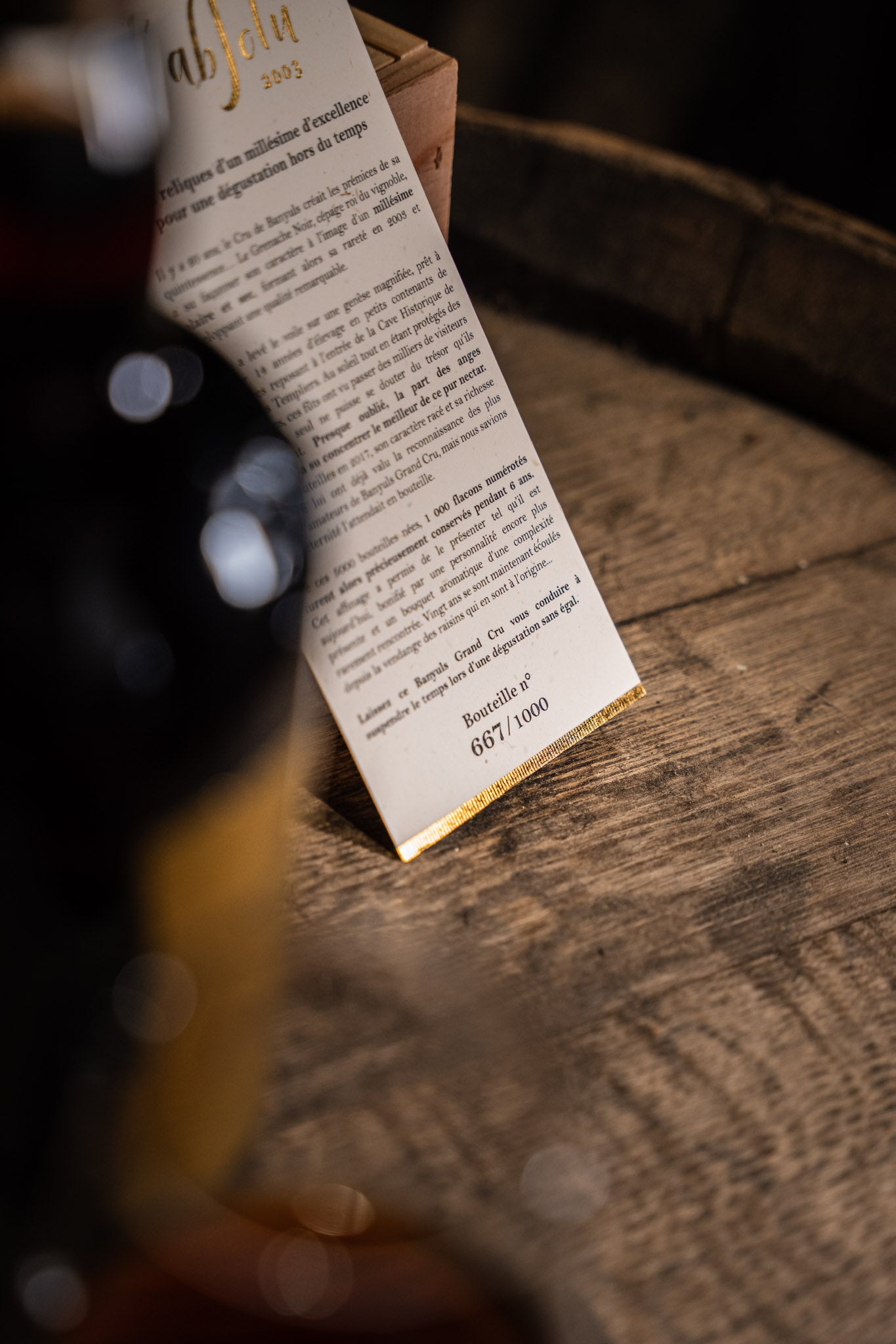 Sommelier-Box - AOP Banyuls Ambré Roumani Doré