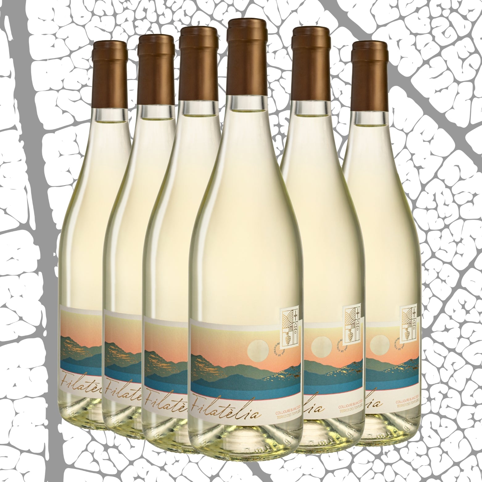 AOP Collioure Blanc Filatèlia 2025 x6