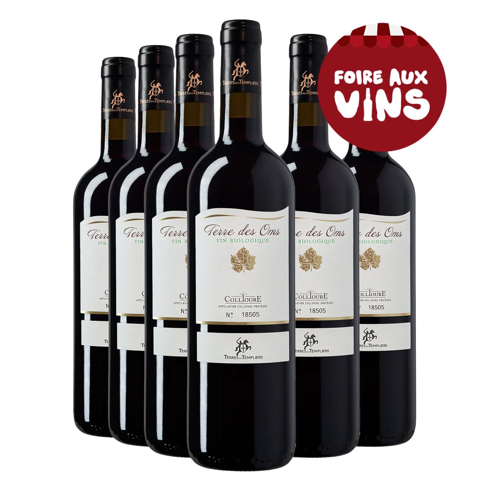 AOP Collioure Rouge Terre des Oms Bio x6