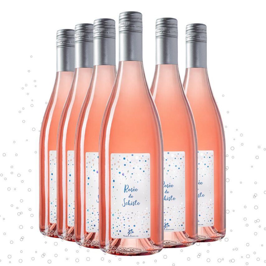 Vin pétillant gazéifié Rosée de Schiste x6