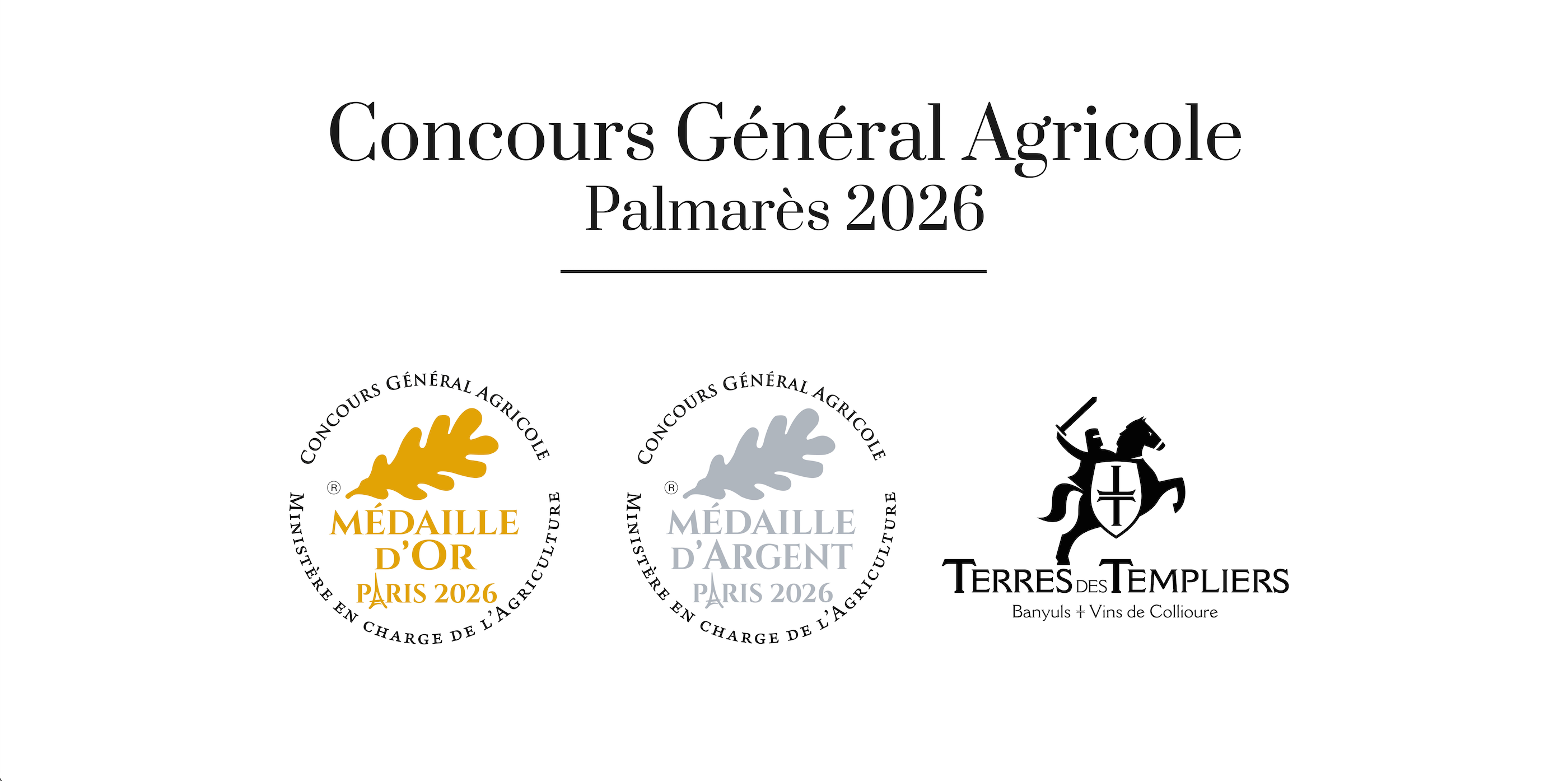 Palmarès Concours Général Agricole 2026