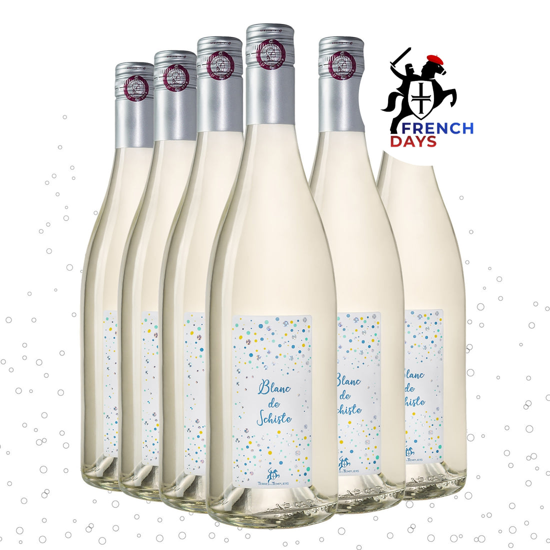 Vin pétillant gazéifié Blanc de Schiste x6
