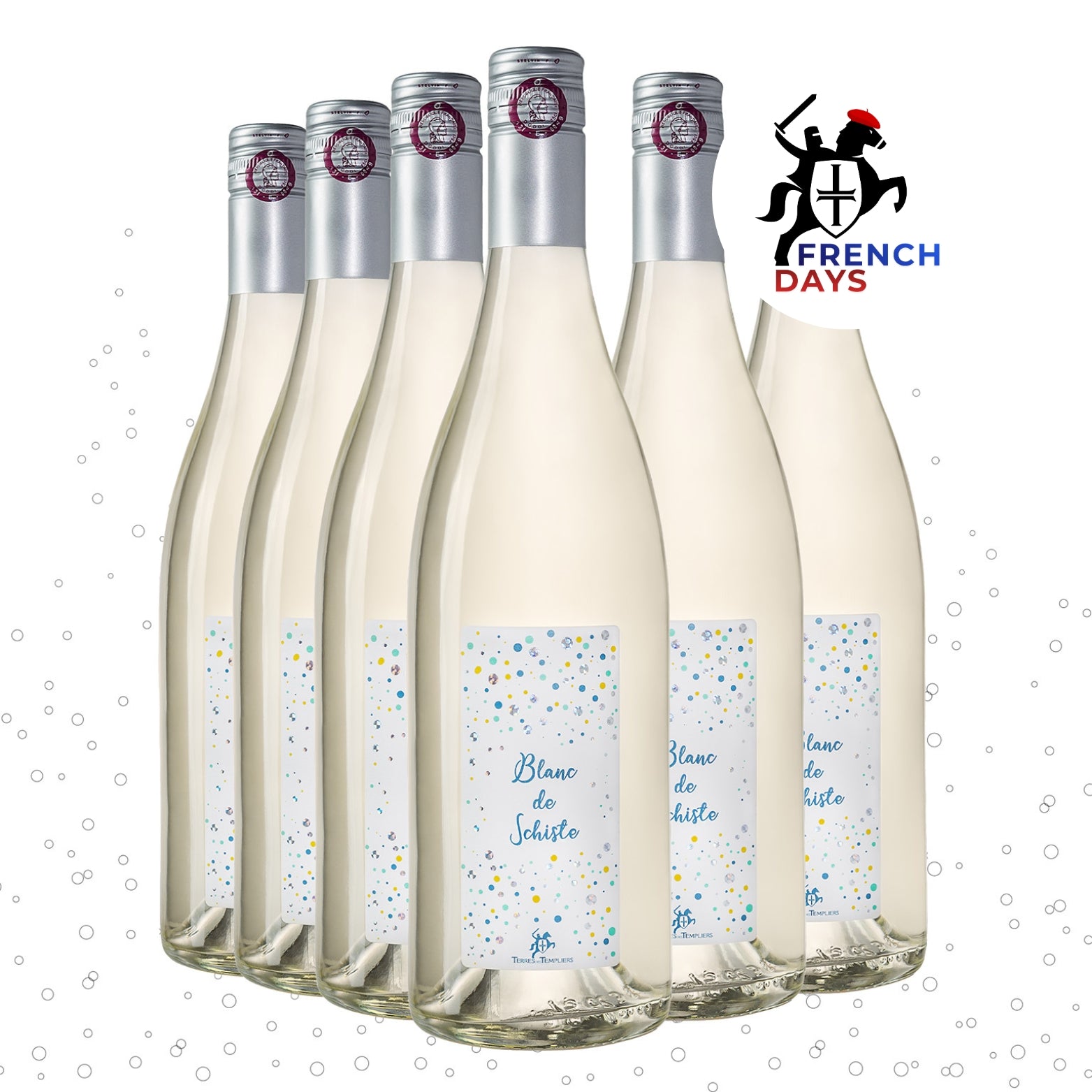 Vin pétillant gazéifié Blanc de Schiste x6