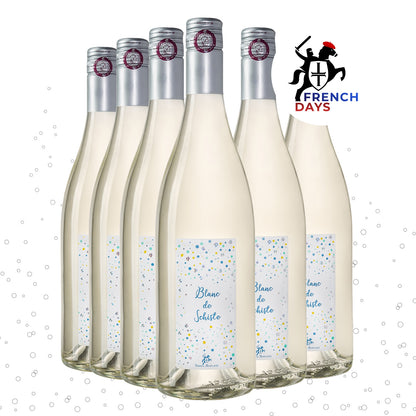 Vin pétillant gazéifié Blanc de Schiste x6