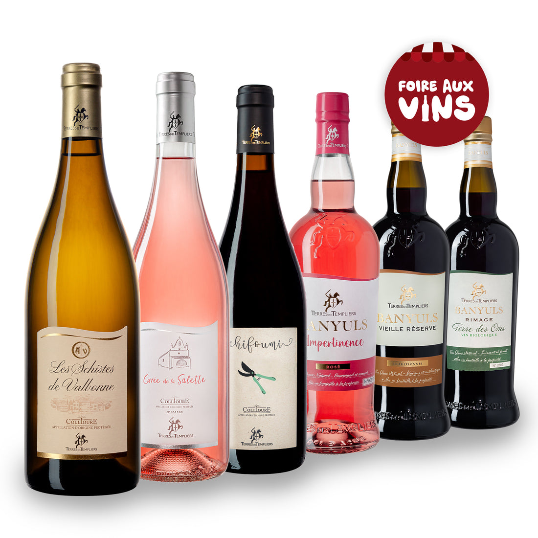 Sélection Foire aux Vins - AOP Collioure &amp; AOP Banyuls x6