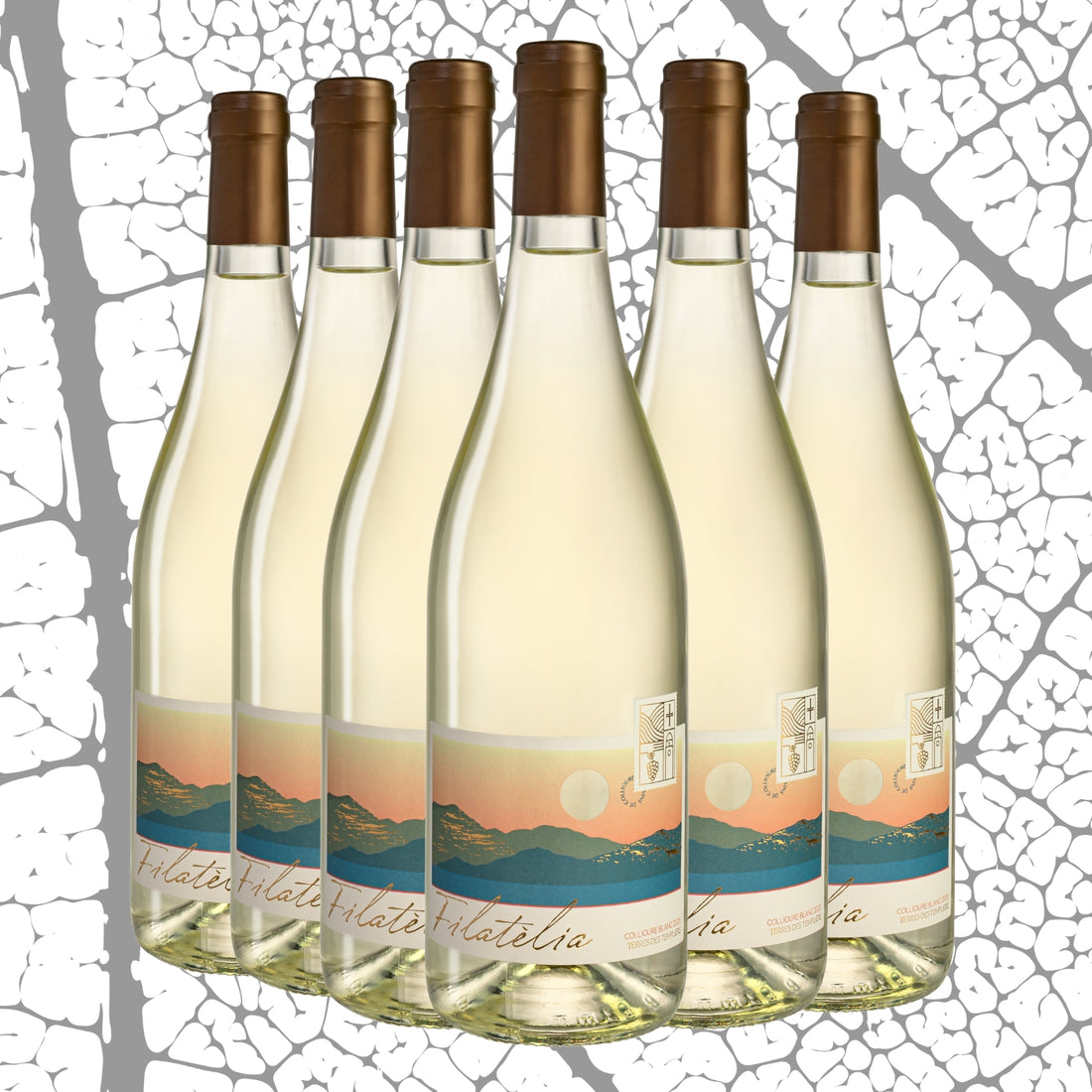 AOP Collioure Blanc Filatèlia 2025 x6