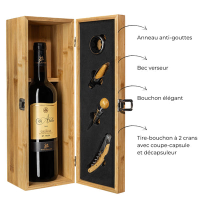 Coffret sommelier - AOP Collioure rouge Les Abelles