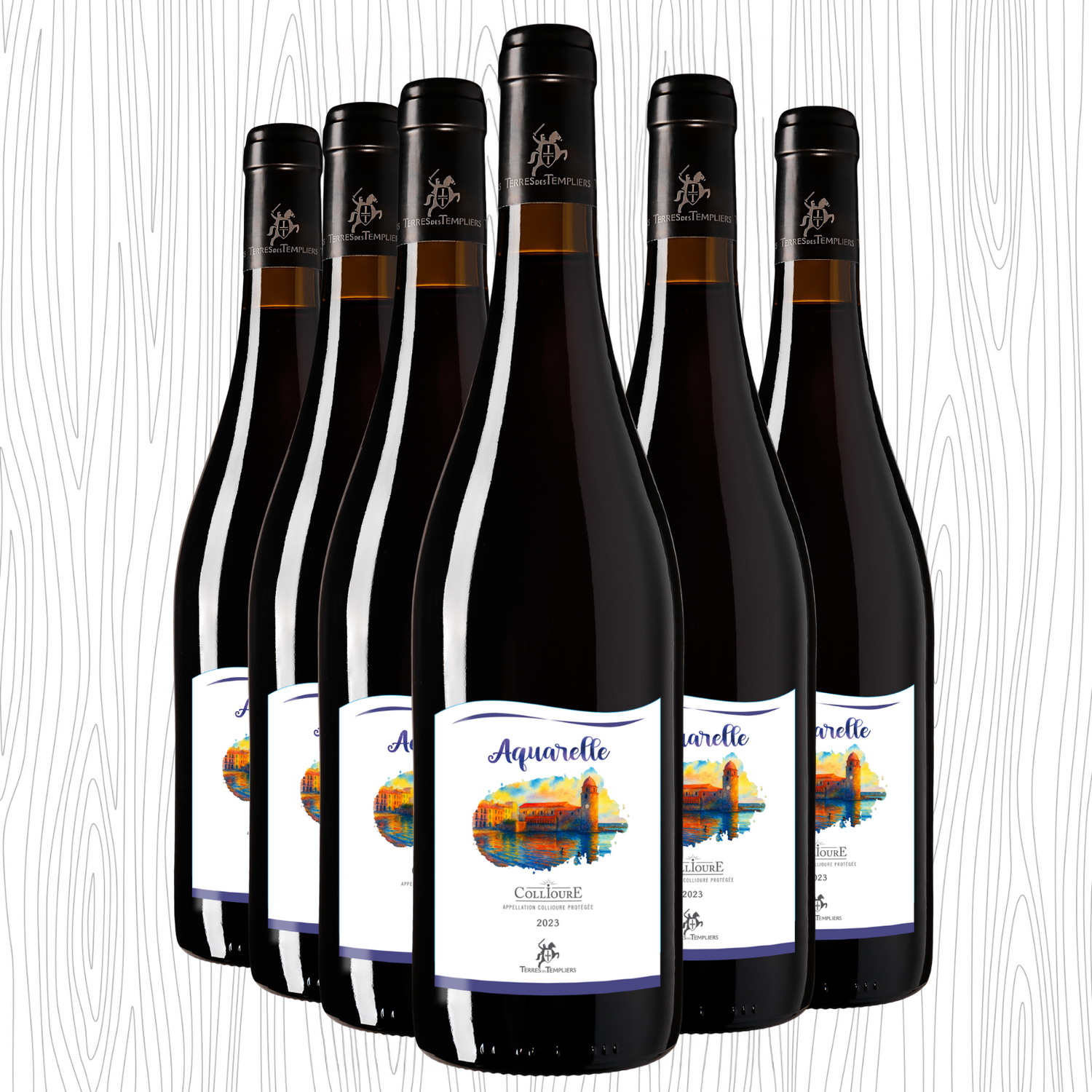 AOP Collioure Rouge Aquarelle x6