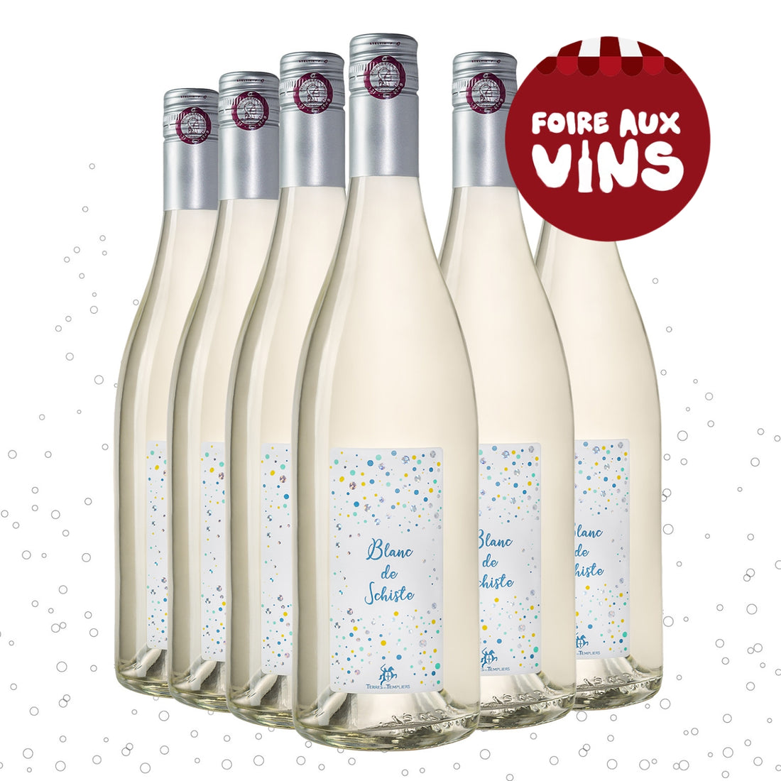 Vin pétillant gazéifié Blanc de Schiste x6