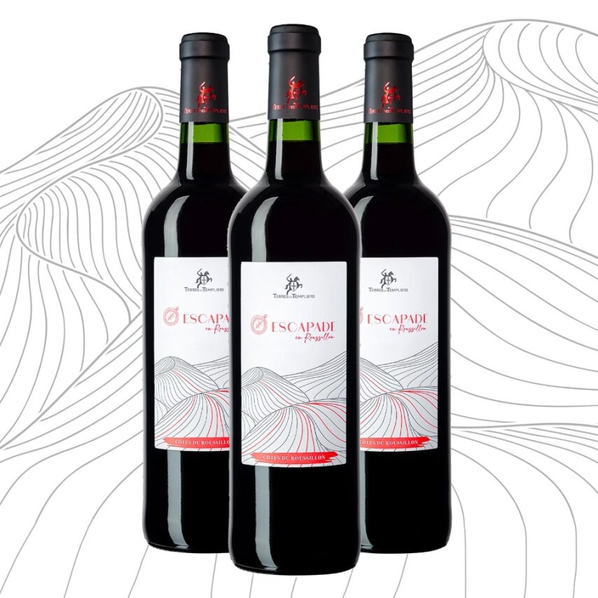 AOP Côtes du Roussillon Rouge Escapade en Roussillon x3